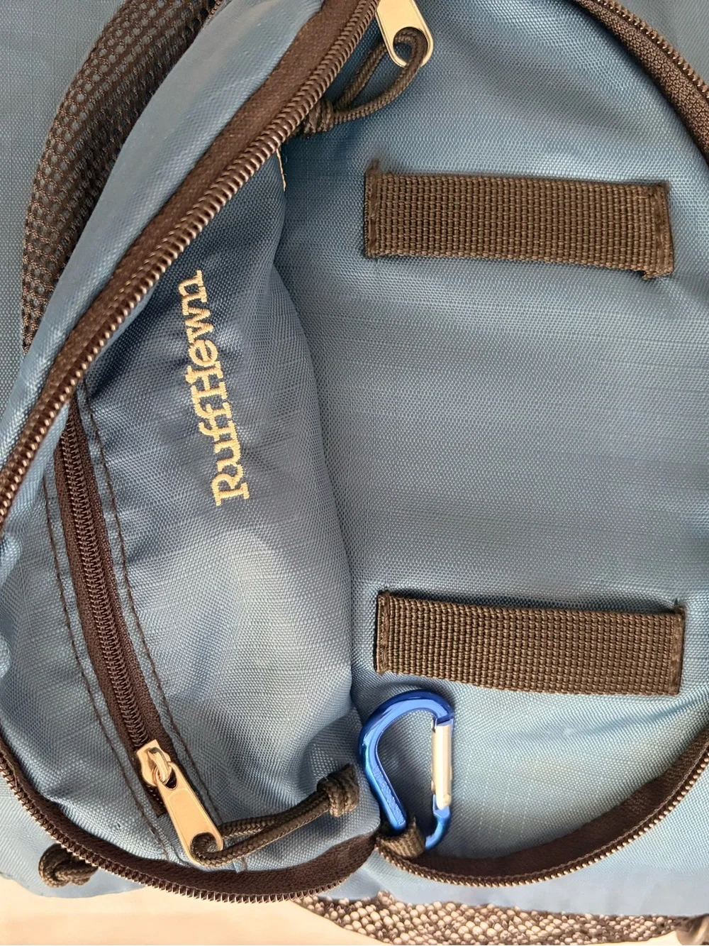 Ruff Hewn Men's Blue Daypack with Yellow Accent